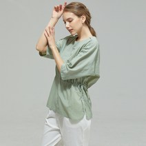 W9 Air Cotton 허리스트링 블라우스 (3colors) TMBLA25W22