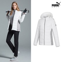 푸마골프 PUMAGOLF NEW 푸마골프 웜셀 3:1 덕다운 자켓 여성 크림 B