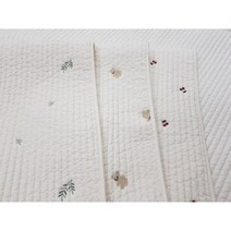 100수누빔 자수 아기침대 패드 누빔패드 (벨라 이케아 보니 외), 블리베어