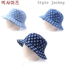 스타일자키 빅사이즈 데님 워싱 벙거지 모자