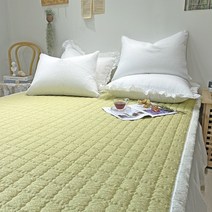 이즈베딩 아이리스 선염 시어서커 리플 여름 침대패드 (SS/Q) 5colors, 라임