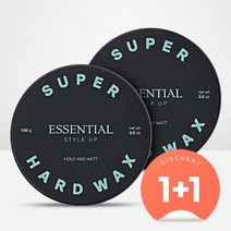(1+1) 더페이스샵 에센셜 스타일 업 헤어 왁스 (슈퍼하드), 2개, 100g
