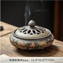조각상/오브제 세라믹 구충제 향 버너 클래식 거실 장식 도자기 코일 홀더, 7.3