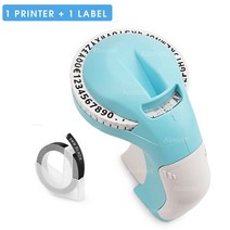 창고 라벨 프린터 Dymo 12965 수동 3D 엠보싱 메이커 DIY 셀프 접착 스티커 9mm 테이프, [11] Printer Set 14, 11 Printer Set 14