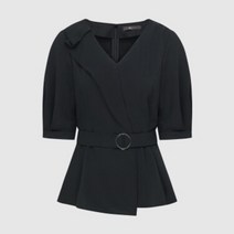 KL 퍼프 소매 벨트 블라우스 KWBLME0100