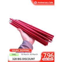 캠핑웨건 8.5mm9.5mm11mm 맞춤형 아크 텐트 막대 7001 T6 야외 캠핑 교체 알루미늄 폴 액세서리, [01] 1m 8.5mm tipA