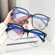 코받침없는 빅사이즈 사각 굵은 뿔테 패션 안경테