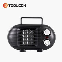 툴콘 PTC 미니 팬히터 온풍기 캠핑 전기히터 TP-500V, 툴콘미니팬히터800D, 블랙
