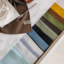 쥴라이 린넨 티타올/행주 테이블매트 키친크로스 11color, 카라멜