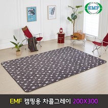 더 안 전자파없는 극세사 캠핑용전기장판 차콜그레이트리 캠핑전기매트, 200X300(점보형)