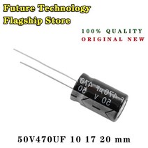 1+1 슈퍼캐패시터 10pcs 50v470uf 1017mm 자리 전해 콘덴서 470 미크로포맷50v 1020mm, 50v470uf 10x20mm