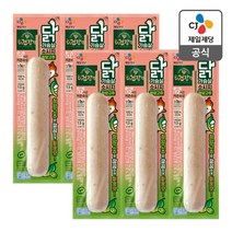 CJ제일제당 더건강한 닭가슴살 소시지 청양고추(꼬지) 80g x 6개