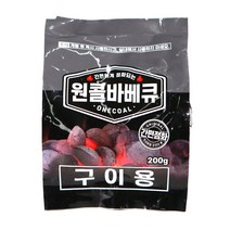 원콜야자숯 착화형 200g 바베큐숯 착화탄 미니화로, 단품, 단품