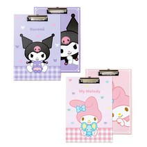 산리오 캐릭터즈 A4클립보드 마이멜로디 2P + 쿠로미 2P 총 4종세트, 마이멜로디2종+쿠로미2종