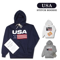 제로스샵 / USA양털자수 기모후드티 남녀공용