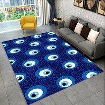 Nazar Evil Eye Tree of Life 영역 러그 가정용 카펫 거실 침실 소파 도어매트 주방 장식 어린이 놀이 미끄럼 방지 바닥 매트, 29.40x60cm15x23in - 2