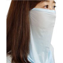 [화이트크라운골프] 착용하지 않은 것처럼 얇고 시원한 초경량 멀티 마스크(남 여공용), 냉감마스크(스카이)
