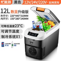 차량용 냉장고 화물차 캠핑 아이스 박스 카라반, 12L 디지털  12V/24V/220V 세단