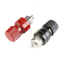 접지터미널 어스단자 바나나잭 구미 전원 8MM 6MM 카라반DIY 배터리, whitesell 2-레드단자6mm