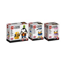 레고 LEGO 브릭헤즈 디즈니 플루토 + 구피(40378) 데이지 덕(40476) & 도널드 덕(40377) 독점 번들