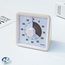 퓨핸 구글타이머 뽀모도로타이머 쿠킹 주방 타임 타이머 구글 시계, 모카베이지, 1개
