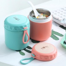 스텐 보온도시락 죽통 보온통 이유식 어린이집 국통, 1보온도시락-핑크