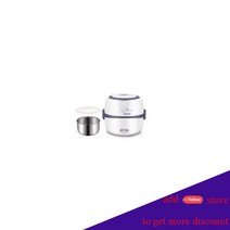 전기밥솥 미니 밥솥 열 난방 전기 도시락 2 층 휴대용 음식 증기선 요리 용기 식사 도시락 워머 VIP, 07 Grey-One floor