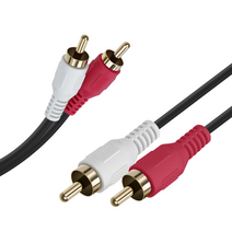 RCA 2선 케이블 2RCA M to M 50cm~10M, 2M