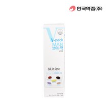 [안국약품] 브이팩 V-PACK 하루한포데일리 종합영양제 한팩비타민 싱글팩 남성용 30포 (1개월분), 단품, 단품