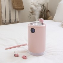 카카오 리틀프렌즈 어피치 가습기 500ml USB 충전식 무소음 LED무드등, LFAHUM-001