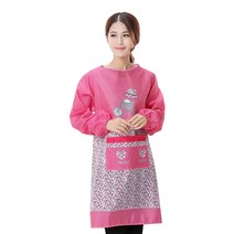 미다스리빙 김장용 앞치마, 김장용 자전거 레드, 1개