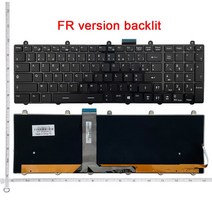 무접점키보드 커스텀 저소음 블루투스 무선 유선 프랑스어 백라이트 AZERTY 키보드 MSI GP60 GP70 CR70 CR61 CX61 CX70 CR60 GE70 GE60 GT60, 없음, 없음, 1.With backlight