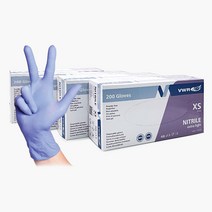 (유럽기준)VWR 니트릴장갑 100매/200매 NITRILE GLOVE 엑스트라 라이트/의료 식품 실험용 장갑, 니트릴글러브 100매 M(미디움)
