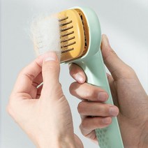 넓은 면적 철침둥근머리 반려동물 원터치 브러쉬