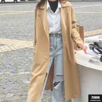 가바바 여성 빅사이즈 무심한듯 툭 걸치기 좋은 데일리룩 롱 맥코트 아우터 G69134