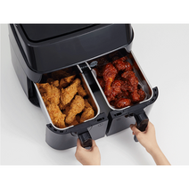 두가지요리를 한번에 대용량 트윈에어프라이어 오븐 에어후라이, 화이트