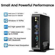 신미니PC컴퓨터 인텔코어i710750H프로세서 윈도우즈11시스템유닛 오피스게임하우징, 0216GBRam256GBSSD_02I9-10885H