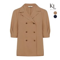 [KL]카라 넥 더블 버튼 블라우스 KGBLME8300