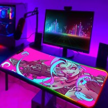 게이밍 의자리그 오브 레전드 컴퓨터 매트 RGB 마우스 게임 패드 Pc 액세서리 게이머 키보드 애니메이션, 03 HC006617_01 250x350x3mm
