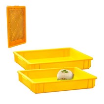 사각 두부 상자 플라스틱 노란 운반 박스 가래떡 5개 두부상자, 유레카 두부상자(노랑)-5개, 유레카 본상품선택