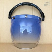 오픈페이스 헬멧 클래식 여름 스쿠터 SOMAN오토바이 버블 쉴드 바이저 렌즈 선글라스, 3 button visor14