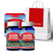 통라이프 선물세트-칼슘+마그네슘+아연+비타민D-2병6개월, 단품, 단품