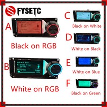 란다루마켓 MINI12864 LCD 디스플레이 화면 미니 12864 스마트 디스플레이 128x64 5V DIY SD 카드 Voron 2.4 3D 프린터 액세서리, A