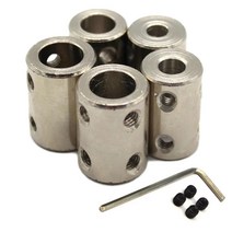 샤프트 커플링 기어 커플링 1 pcs 3.17mm4mm5mm6mm8mm10mm12mm 리지드 커플 링 cnc 모터 커플러 모터 커넥터 슬리브 45 스틸 dropshipping, 6mm-10mm