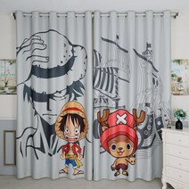 원피스 아이방꾸미기 애니메이션 루피 커튼 블라인드 가리개커튼