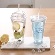 국내생산 주문 제작 아이스 텀블러 500ml DD-09905 빨대 리유저블 돔 플랫 콜드컵 투명, 아르누리 쿠팡 플랫