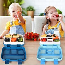 도시락 미국 키즈런치백 고페로이 5칸 800ml -628829, 레이크 블루, 5 격자