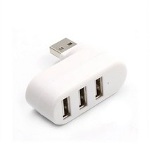 USB 멀티 맥북 멀티허브 멀티포트 PzzPss3 포트 2.0 허브 미니 고속 회전 분배기 어댑터 노트북 PC 컴퓨터 액세서리, 파란