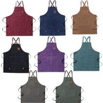 미용실 네일아트앞치마 바리스타 커피숍 작업용앞치마 _20229911EA, 쿠팡 자주색, 쿠팡 본상품선택