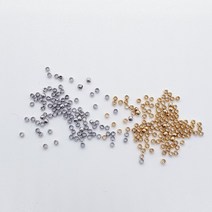 고정볼 누름볼 악세사리부자재 1.5mm(2g)비즈공예 팔찌만들기 목걸이재료 마스크스트랩, OR(실버), 1개